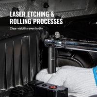 VEVOR Impact Socket Set 3/8" Drive, 48-Piece Standard SAE (5/16 to 3/4 inch) & Metric (8 to 22 mm) Size, Deep & Shallow, 6 Point, CR-V, Extension Bar, Universal Joint, 1/2" F to 3/8" M Reducer