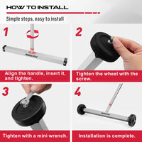 Magnet Sweeper Magnetic Nail Roller: 17-Inch Heavy Duty Magnet Nail Pickup Rolling Tool with Telescoping Adjustable Handle 8.8-Pound Capacity Ideal for Workshop Garage Yard Construction Cleanup