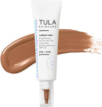 TULA Skin Care Radiant Skin Brightening Serum Skin Tint SPF | Facial Sunscreen Provides Broad Spectrum SPF 30 Protection, Tinted, Serum-Light Formula Brightens and Evens Skin | 1.0 fl. oz.