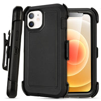 for Black iPhone 15 Case with Belt Clip, Shockproof Heavy Duty Rugged, 3 Layers of Sturdy,Anti-Drop, Military-Grade Defender Cover for iPhone 15 Case Black
