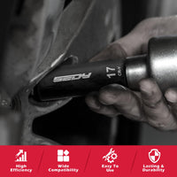 29-Piece 1/2" Drive Impact Socket Set, SAE (3/8 to 1 inch) and Metric (10-24mm) Sizes with Extension Bars Standard Deep Socket Set CR-V Material High Durability Impact Wrench