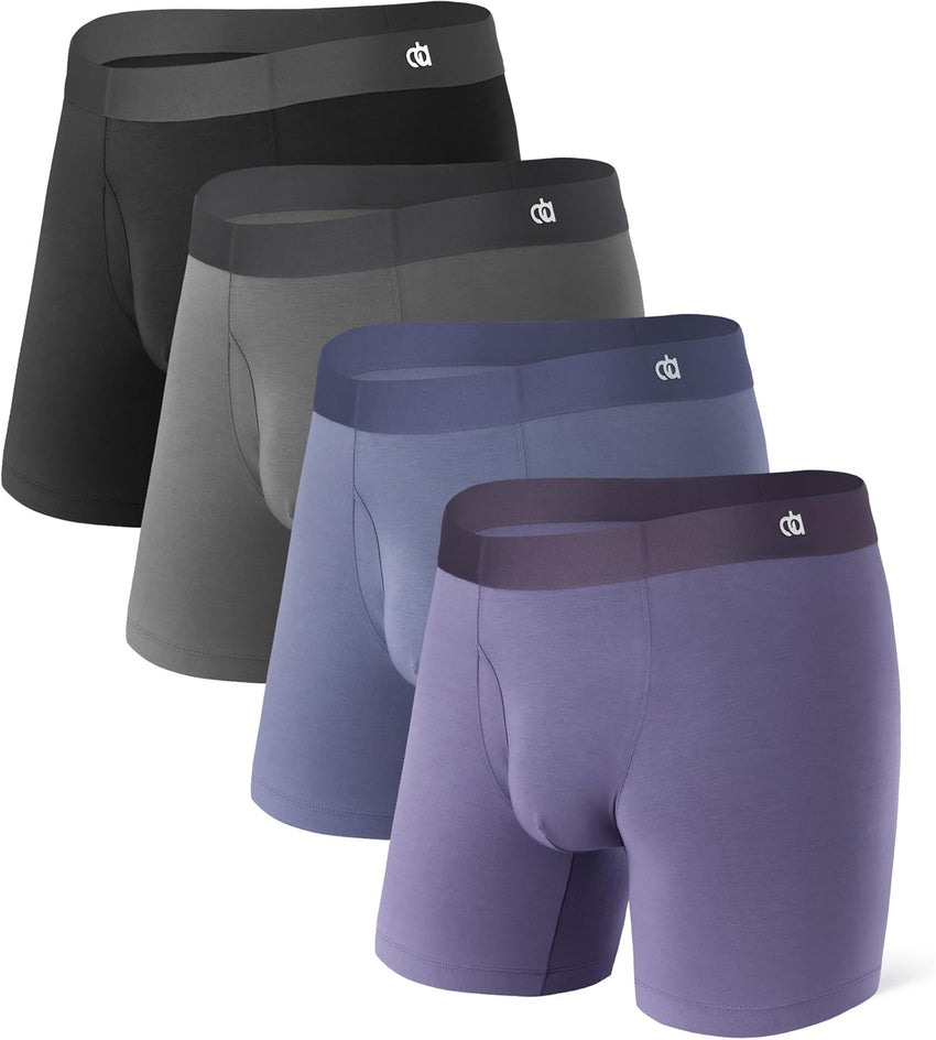 DAVID ARCHY Men's Ultra Soft Underwear Micro Modal Breathable Moisture Wicking Seamless Underwear for Men Multipack