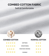 DAVID ARCHY Combed Cotton Boxers for Men Soft Underwear Mens Boxers Knit Boxer Shorts for Men Pack