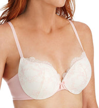 Maidenform Underwire Demi Bra, Best Push-Up Bra with Wonderbra Technology, Smoothing Lace-Trim Bra with Push-Up Cups