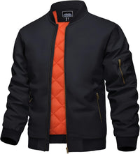 7DAY'S Men's Jacket Casual Windproof Bomber Jackets Full Zip Windbreaker Warm Winter Padded Coats