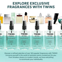 TWINS Impression of Le Beau | Perfume for Men Eau de Parfum | No.7720 | 3.4 Fl Oz / 100 ml