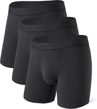 DAVID ARCHY Men's Underwear Ultra Soft Modal Support Pouch Trunks Moisture Wicking Boxer Briefs for Men Multipack