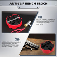 Premium Pin Punch Hammer Set: 25-Piece Punch Set and Hammer with Bench Block, Steel Roll Pin Punch Set, Pin Punches with Replaceable Face Hammer, Mechanical Repair Tool for Maintenance