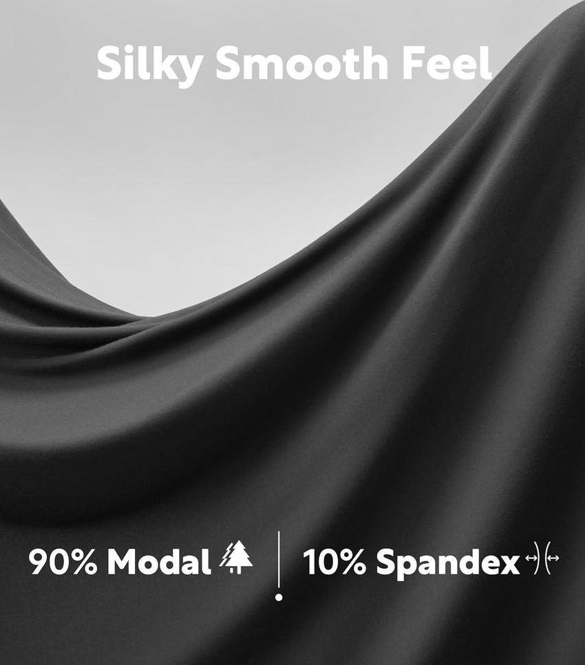 DAVID ARCHY Men's Briefs Modal No Fly Underwear Support Pouch Soft Comfort Briefs for Men 4 Pack