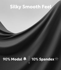 DAVID ARCHY Men's Underwear Trunks Modal Support Pouch Ultra Soft Breathable Seamless Underwear for Men 4 Pack