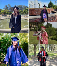 GraduatePro Matte Graduation Cap and Gown Class of 2025 Set Bulk with Tassel for High School & College 12 Colors