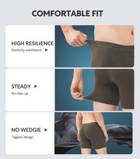 DAVID ARCHY Mens Underwear Cotton Boxer Briefs with Pouch Ultra Moisture Wicking Breathable Soft with Horizontal Fly 3 Pack