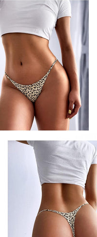 Aogda Thong for Women Cotton Underwear Low Rise Panties Woman G-String Thongs