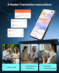 AI Translation Earbuds,Real time Translating Support Voice and Video Call,164 Languages Translator Earbuds with iOS & Android, Bluetooth Translation Headphones Device for Travel Business