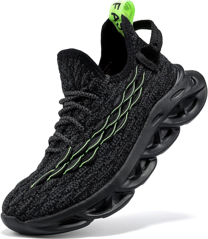 JMFCHI Boys Girls Kids' Sneakers Knitted Mesh Sports Shoes Breathable Lightweight Running Shoes for Kids Fashion Athletic Casual Shoes