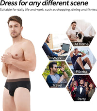 DAVID ARCHY Men's Underwear Briefs Rayon Made from Bamboo Wicking-Moisture Support Pouch Soft Underwear for Men 4 or 7 Pack