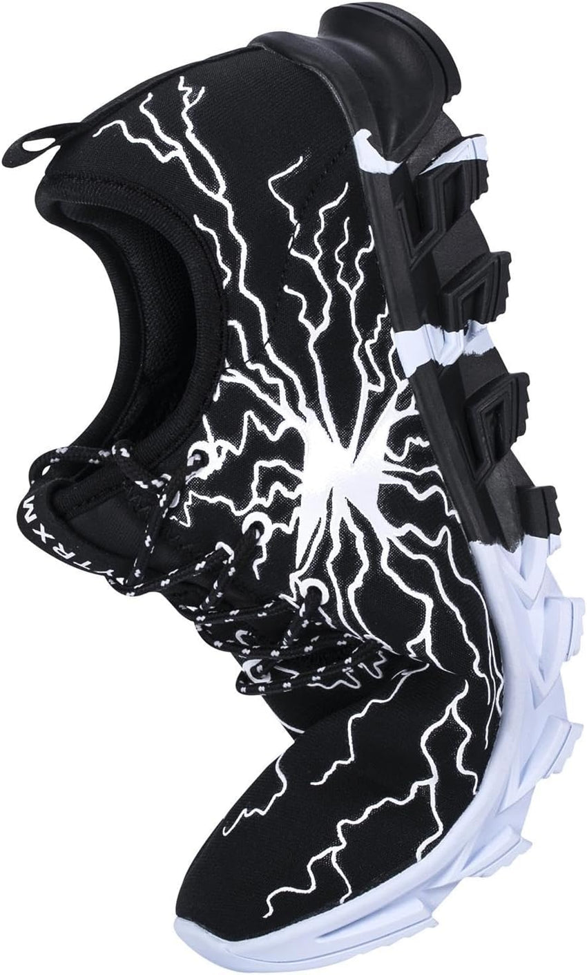 YTRXM Little/Big Boys Running Sneakers Lightweight Slip on Tennis Shoes