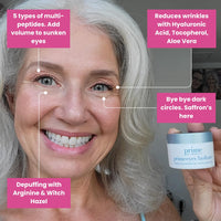 PRIME PROMETICS PrimeEyes Hydrate Under Eye Cream for Mature Women – Hydrating Eye Cream for Dark Circles and Wrinkle Repair – Soft, Glowing & Healthy Under Eyes