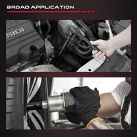 29-Piece 1/2" Drive Impact Socket Set, SAE (3/8 to 1 inch) and Metric (10-24mm) Sizes with Extension Bars Standard Deep Socket Set CR-V Material High Durability Impact Wrench