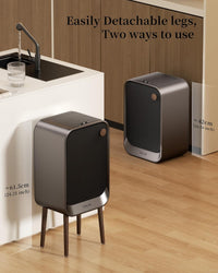 Motion Sensor Trash Can - Automatic Touchless 5.5 Gallon / 20L Garbage Bin with Lid, Quiet Auto Open/Close Office/Bedroom Trash Can for Living Room (Grey)