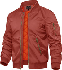7DAY'S Men's Jackets-Bomber Jacket Fall Winter Warm Windbreaker Full Zip Casual Padded Coats