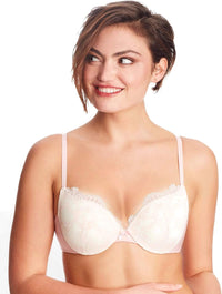 Maidenform Underwire Demi Bra, Best Push-Up Bra with Wonderbra Technology, Smoothing Lace-Trim Bra with Push-Up Cups
