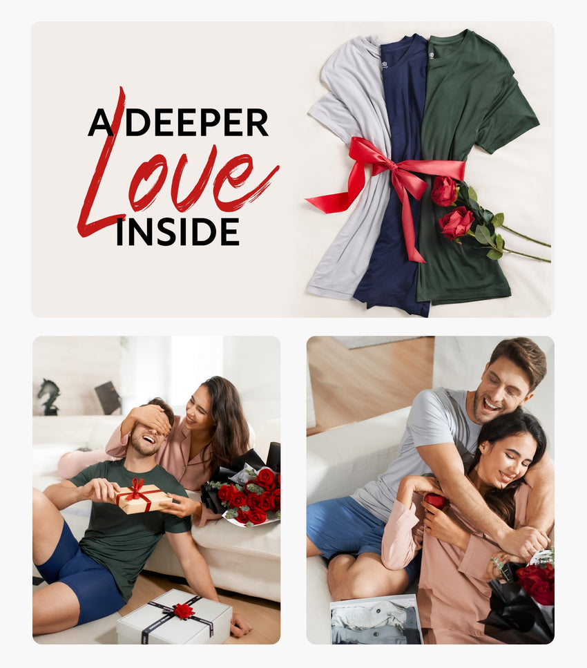 DAVID ARCHY Men's Undershirt Bamboo Rayon Moisture-Wicking Crewneck T-Shirts Stretch Tees for Men, 3 or 5 Pack