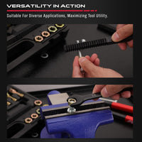 Thread Repair Thread Chaser Tool Set - 49PCS Thread Cleaner Rethreading Master Kit Metric SAE Bolt Restorer File Nut Rethreader Automotive Wheel Stud Spark Plug Engine Standard Screw Threading UNC UNF