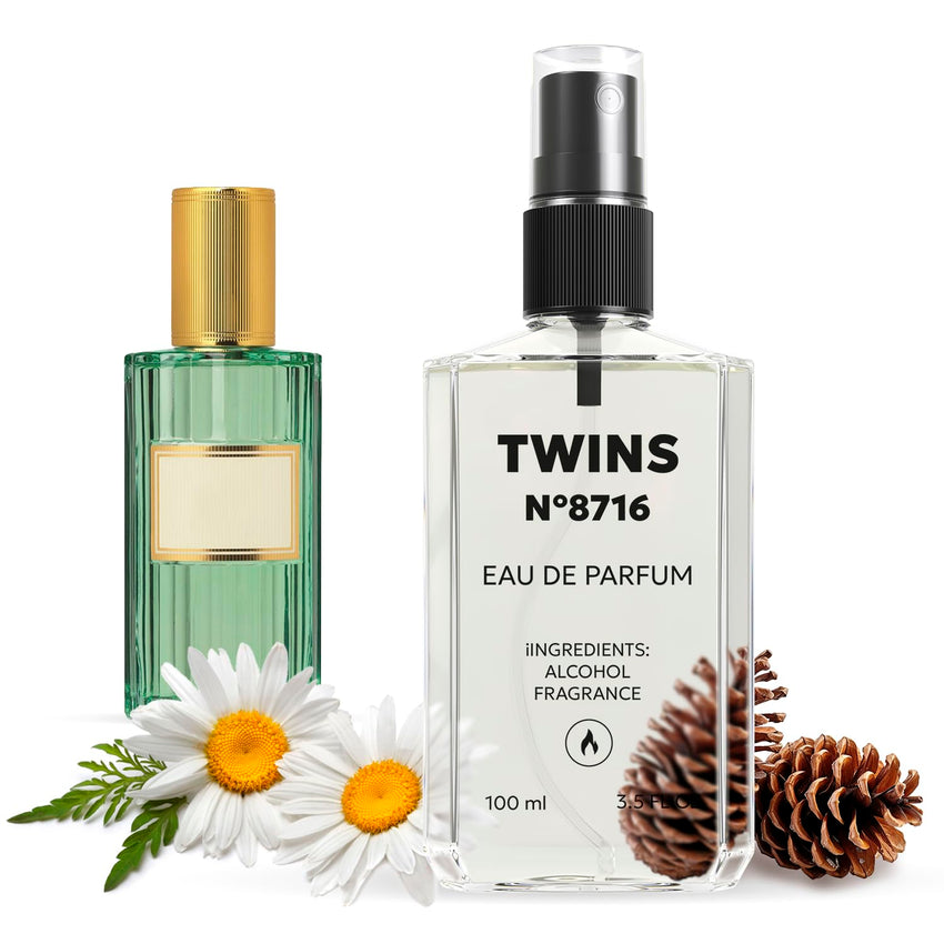 TWINS Impression of Le Beau | Perfume for Men Eau de Parfum | No.7720 | 3.4 Fl Oz / 100 ml