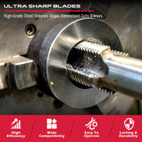 Thread Repair Thread Chaser Tool Set - 49PCS Thread Cleaner Rethreading Master Kit Metric SAE Bolt Restorer File Nut Rethreader Automotive Wheel Stud Spark Plug Engine Standard Screw Threading UNC UNF