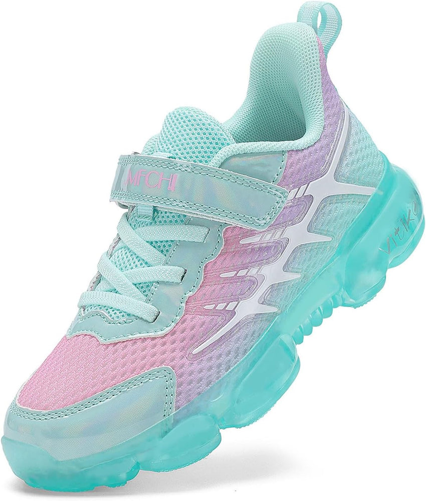 JMFCHI Boys Girls Kids' Sneakers Knitted Mesh Sports Shoes Breathable Lightweight Running Shoes for Kids Fashion Athletic Casual Shoes