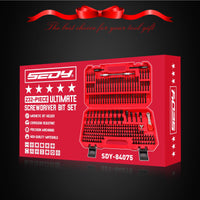 232-Piece Ultimate Screwdriver Bit Set, Cr-V Impact Driver Bit Set Includes Security Bits,Nut Driver, Ratchet Wrench and Bits Holder