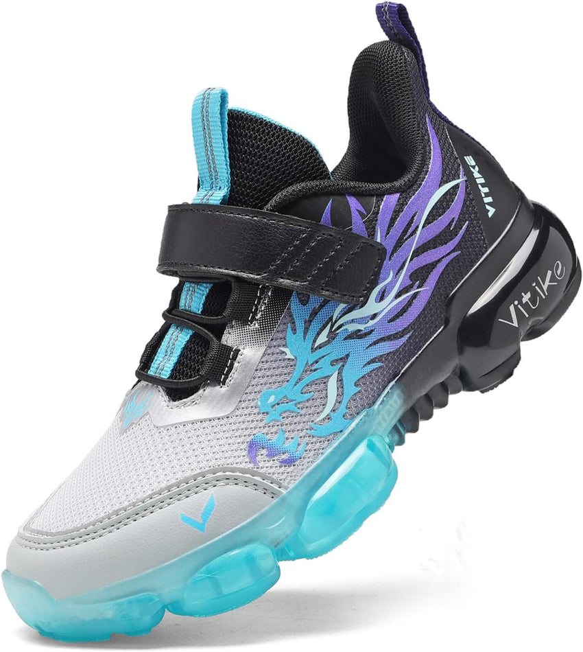 JMFCHI Kids Sneakers Boys Girls Tennis Running Shoes Outdoor Hiking Sneaker for Boys Athletic Breathable