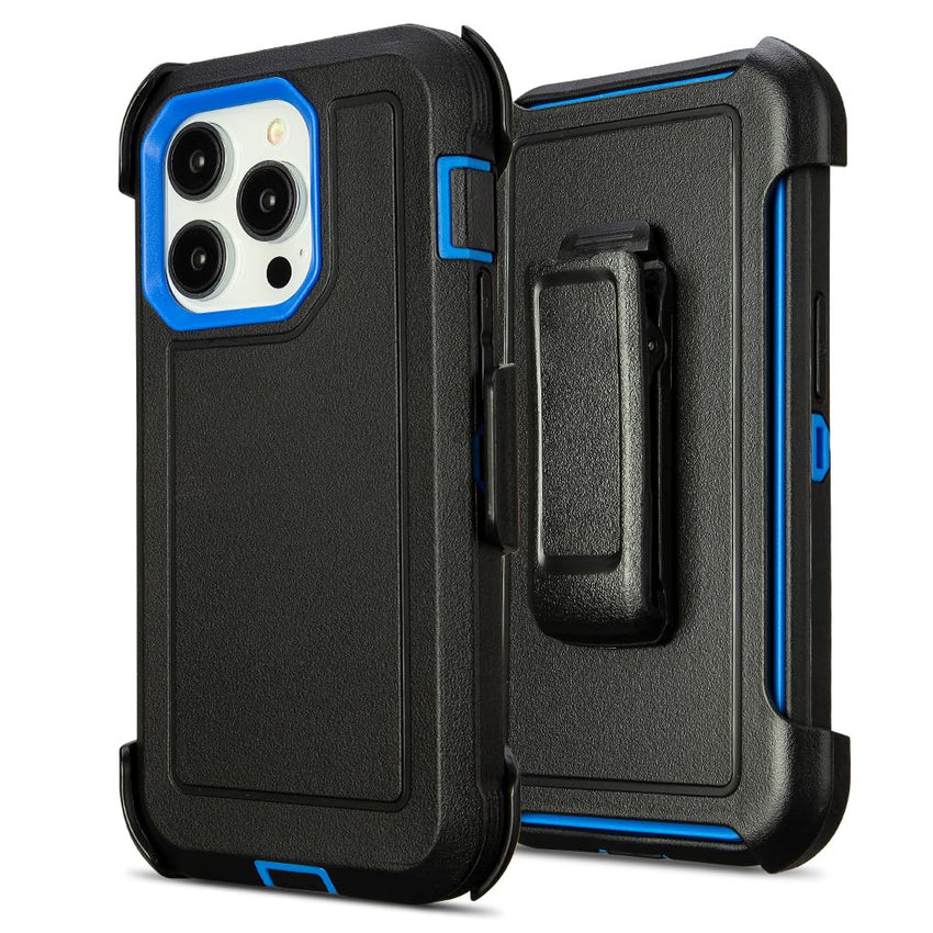 for Black iPhone 16 Pro Case with Belt Clip, for Shockproof iPhone 16 Pro Case Heavy Duty,3 Layers of Sturdy,Anti-Drop,Military-Grade Defender Cover for iPhone 16Pro Case Black