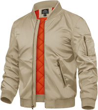 7DAY'S Men's Jackets-Bomber Jacket Fall Winter Warm Windbreaker Full Zip Casual Padded Coats
