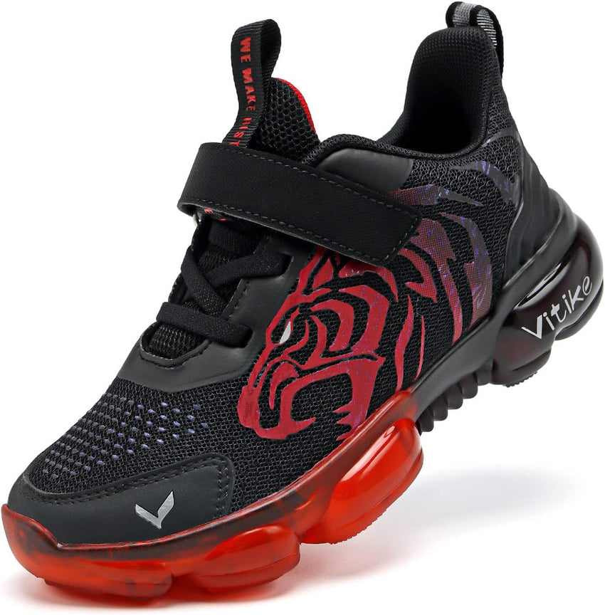 JMFCHI Boys Girls Kids' Sneakers Knitted Mesh Sports Shoes Breathable Lightweight Running Shoes for Kids Fashion Athletic Casual Shoes