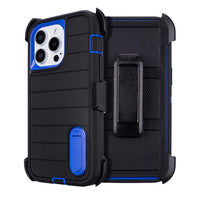 for Phone Case iPhone 15 Pro Max Case Black with Belt Clip Heavy Duty Holster for Shockproof Cases,3 Layers of Sturdy,Military Grade Defender Cover for iPhone 15 Pro Max Cases Black 6.7 Inch