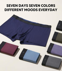 DAVID ARCHY Mens Underwear Rayon Made from Bamboo 7-Pack, Wicking-Moisture & Cool Boxer Briefs with Support Pouch