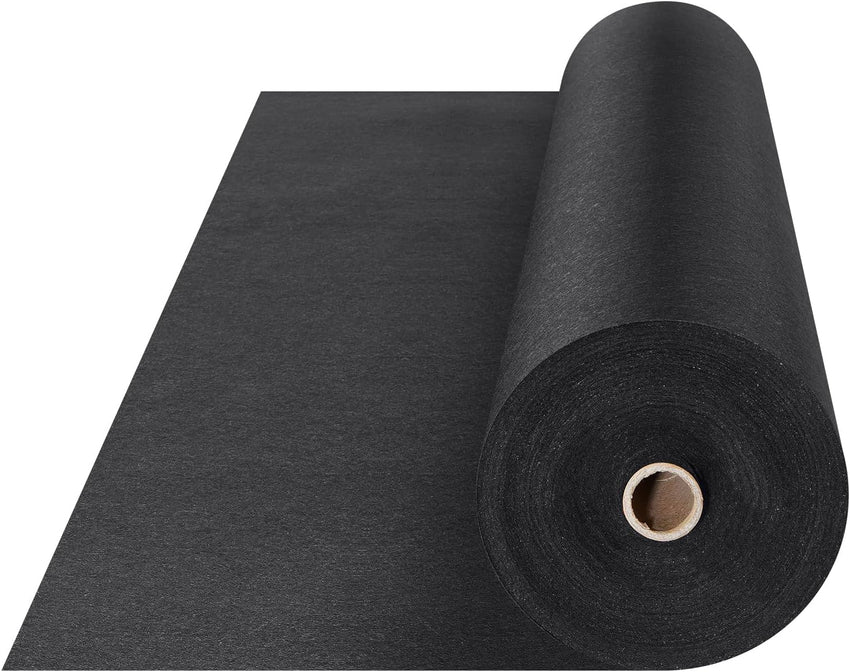 VEVOR Driveway Fabric, Heavy Duty 6x300ft 3oz Woven Landscape Fabric, Garden Weed Barrier Fabric, Weed Control Fabric, Geotextile Fabric for Landscaping, Ground Cover, Weed Block Gardening Mat, Black