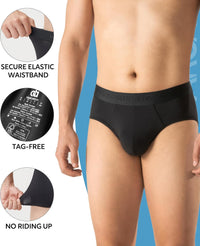 DAVID ARCHY Men's Underwear Ultra Soft Modal Dual Pouch Briefs Support Comfortable lightweight Briefs for Men 4 or 7 Pack