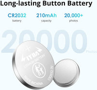 ATUMTEK Camera Remote Shutter for iPhone and Android Smartphones (2 Pack), Wireless Phone Remote Control Selfie Button for Photos and Videos (Bluetooth 5.2), Wrist Strap Included, Black Stylish