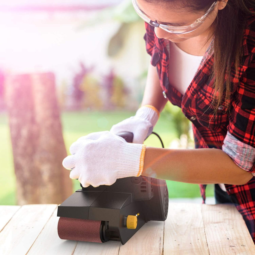 Jellas 7Amp Belt Sander 3 Ć 21-Inch with Dust Bag, Bench Sander with Variable-speed Control, 2 in 1 Vacuum Adapter, 10 Feet (3 Meters) Length Power Cord, Belt Sanders for Woodworking