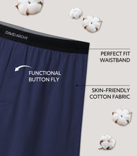 DAVID ARCHY Combed Cotton Boxers for Men Soft Underwear Mens Boxers Knit Boxer Shorts for Men Pack
