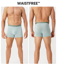 DAVID ARCHY Men's Underwear Trunks Modal Support Pouch Ultra Soft Breathable Seamless Underwear for Men 4 Pack