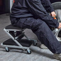 VEVOR Mechanic Creeper, Garage Gift, 36" Z Creeper Seat, 2 in 1 Mechanic Gifts, 300 lbs Capacity, Low Profile Creeper with 6 pcs Wheels in Garage/Shop for Fathers Day Tool Gift