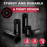 29-Piece 1/2" Drive Impact Socket Set, SAE (3/8 to 1 inch) and Metric (10-24mm) Sizes with Extension Bars Standard Deep Socket Set CR-V Material High Durability Impact Wrench