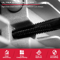 Thread Repair Thread Chaser Tool Set - 49PCS Thread Cleaner Rethreading Master Kit Metric SAE Bolt Restorer File Nut Rethreader Automotive Wheel Stud Spark Plug Engine Standard Screw Threading UNC UNF