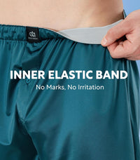 DAVID ARCHY Stretch Satin Boxers for Men, Silk Feeling Boxer Shorts, Breathable Loose Men's Underwear for Sleep 3 Pack