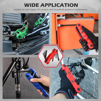 SEDY 32-Piece Hex Key Wrench Set, Metric and SAE Allen Wrenches (0.028-3/8 inch, 0.7-10 mm) L Shape Allen Keys, Chrome Vanadium Steelwith 2x Extension Handle