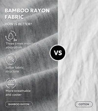 DAVID ARCHY Men's Undershirt Bamboo Rayon Moisture-Wicking Crewneck T-Shirts Stretch Tees for Men, 3 or 5 Pack